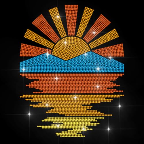 MAYJOYDIY Sonnenaufgang Strass Aufbügler Hotfix Transfer Bergreflexion Thermotransfer Aufkleber Naturlandschaft Bling Kleidungsapplikation Für Hemd Tasche Hut Jacke Jeans Schuhe DIY Basteln MAYJOYDIY Sonnenaufgang Strass Aufbügler Hotfix Transfer Bergreflexion Thermotransfer Aufkleber Naturlandschaft Bling Kleidungsapplikation Für Hemd Tasche Hut Jacke Jeans Schuhe DIY Basteln von MAYJOYDIY