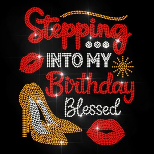 MAYJOYDIY Stepping Into My Birthday Strass Aufkleber Zum Aufbügeln Mit Der Aufschrift High Heels Hotfix Transfer Aufkleber Bling Wärmeübertragungs Patch Für T Shirt Mütze Jacke Kleidersack DIY Dekor MAYJOYDIY Stepping Into My Birthday Strass Aufkleber Zum Aufbügeln Mit Der Aufschrift High Heels Hotfix Transfer Aufkleber Bling Wärmeübertragungs Patch Für T Shirt Mütze Jacke Kleidersack DIY Dekor von MAYJOYDIY