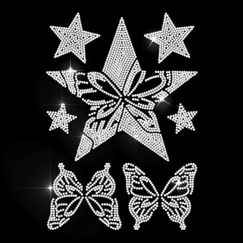 MAYJOYDIY Stern Schmetterling Strass Aufbügler Hotfix Transfer Insekten Schmetterlinge Wärmetransfer Aufkleber Bling Sterne Applikation Für Hemden Taschen Hüte Jacken Jeans Schuhe DIY Bastelarbeiten MAYJOYDIY Stern Schmetterling Strass Aufbügler Hotfix Transfer Insekten Schmetterlinge Wärmetransfer Aufkleber Bling Sterne Applikation Für Hemden Taschen Hüte Jacken Jeans Schuhe DIY Bastelarbeiten von MAYJOYDIY