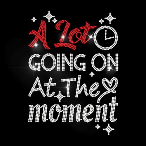 MAYJOYDIY Strass Aufbügler Mit "A Lot Going On At The Moment" Zum Aufbügeln Uhr Stern Wärmeübertragung Aufkleber Strass Hotfix Aufkleber Bling Applikation Für Hemd Tasche Hut Jacke Jeans DIY Basteln MAYJOYDIY Strass Aufbügler Mit "A Lot Going On At The Moment" Zum Aufbügeln Uhr Stern Wärmeübertragung Aufkleber Strass Hotfix Aufkleber Bling Applikation Für Hemd Tasche Hut Jacke Jeans DIY Basteln von MAYJOYDIY