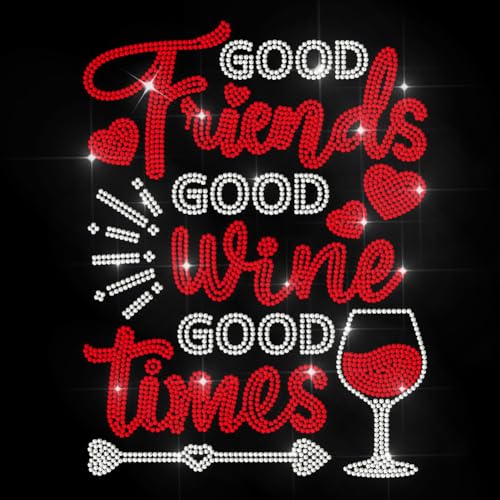 MAYJOYDIY Strass Aufkleber Good Friends Zum Aufbügeln Rotwein Hotfix Transferaufkleber Kristall Freundschaftszeit Wärmeübertragung Patch Für T Shirts Hüte Jacken Kleidersäcke DIY Dekoration MAYJOYDIY Strass Aufkleber Good Friends Zum Aufbügeln Rotwein Hotfix Transferaufkleber Kristall Freundschaftszeit Wärmeübertragung Patch Für T Shirts Hüte Jacken Kleidersäcke DIY Dekoration von MAYJOYDIY