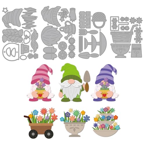 MAYJOYDIY Topfpflanzen-Stanzform-Set, niedliche Blume, Blatt, Zwerg, Weihnachtsmann, Stanzschablonen für DIY, Scrapbooking, Foto, dekorative Prägepapier-Stanzformen für Scrapbooking, Kartenherstellung MAYJOYDIY Topfpflanzen-Stanzform-Set, niedliche Blume, Blatt, Zwerg, Weihnachtsmann, Stanzschablonen für DIY, Scrapbooking, Foto, dekorative Prägepapier-Stanzformen für Scrapbooking, Kartenherstellung von MAYJOYDIY