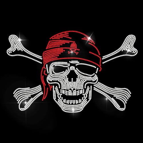 MAYJOYDIY Totenkopf Pirat Strass Aufkleber Zum Aufbügeln Rotes Bandana Totenkopf Hotfix Transferaufkleber Modeartikel Wärmeübertragungspatch Applikation Für T Shirt Mütze Jacke Kleidersack DIY Dekor MAYJOYDIY Totenkopf Pirat Strass Aufkleber Zum Aufbügeln Rotes Bandana Totenkopf Hotfix Transferaufkleber Modeartikel Wärmeübertragungspatch Applikation Für T Shirt Mütze Jacke Kleidersack DIY Dekor von MAYJOYDIY