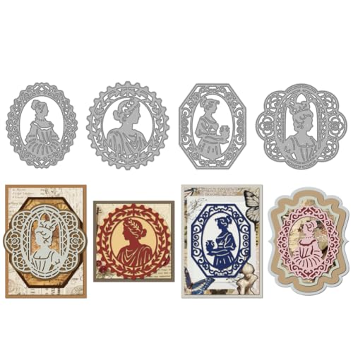 MAYJOYDIY Vintage Spitzenrahmen Metall Stanzformen Mittelalterliche Dame Stanzschablonen Kunst Bilderrahmen Prägeschablonen Für DIY Scrapbooking Album Dekorative Prägung Papierkartenherstellung MAYJOYDIY Vintage Spitzenrahmen Metall Stanzformen Mittelalterliche Dame Stanzschablonen Kunst Bilderrahmen Prägeschablonen Für DIY Scrapbooking Album Dekorative Prägung Papierkartenherstellung von MAYJOYDIY