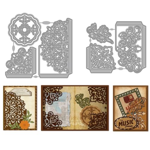 MAYJOYDIY Vintage Stil Blumenrahmen Metall Stanzformen Ausgehöhlter Klapprahmen Rand Stanzungen Aus Karbonstahl Spitzen Blumenrahmen Prägeschablonen Für DIY Papierbastelarbeiten Scrapbook Album Karten MAYJOYDIY Vintage Stil Blumenrahmen Metall Stanzformen Ausgehöhlter Klapprahmen Rand Stanzungen Aus Karbonstahl Spitzen Blumenrahmen Prägeschablonen Für DIY Papierbastelarbeiten Scrapbook Album Karten von MAYJOYDIY