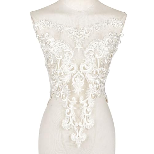 MAYJOYDIY Weiße Spitzenapplikation Für Das Mieder Stickerei Blumen Spitzenaufnäher Vintage Kragenapplikationen Nähzubehör Für Abend Brautkleider Abendkleider Kostüme Bastelprojekte MAYJOYDIY Weiße Spitzenapplikation Für Das Mieder Stickerei Blumen Spitzenaufnäher Vintage Kragenapplikationen Nähzubehör Für Abend Brautkleider Abendkleider Kostüme Bastelprojekte von MAYJOYDIY