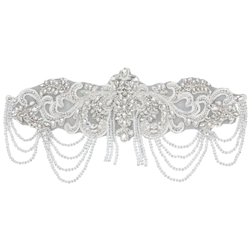 MAYJOYDIY Weiße Strass-Applikation, Verzierung, 16,3 x 33 cm, Schulterklappen, Schulter-Patches, zum Aufnähen, Diamant-Pailletten für Hochzeitskleid, DIY-Zubehör, Gürtel, Taillendekoration MAYJOYDIY Weiße Strass-Applikation, Verzierung, 16,3 x 33 cm, Schulterklappen, Schulter-Patches, zum Aufnähen, Diamant-Pailletten für Hochzeitskleid, DIY-Zubehör, Gürtel, Taillendekoration von MAYJOYDIY