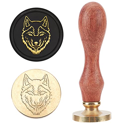 MAYJOYDIY Wolf Wachssiegelstempel Tiermuster Siegelwachsstempel 25mm Messingsiegelkopf Ersatz Tragbar Ideal Für Umschläge Einladungen Postkarten Weinverpackung Geschenkpapier MAYJOYDIY Wolf Wachssiegelstempel Tiermuster Siegelwachsstempel 25mm Messingsiegelkopf Ersatz Tragbar Ideal Für Umschläge Einladungen Postkarten Weinverpackung Geschenkpapier von MAYJOYDIY