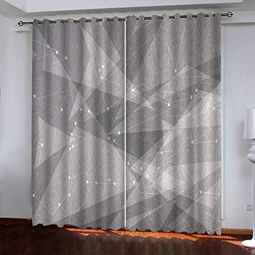Blickdichte Vorhänge Kinderzimmer 3D Retro-Graue Geometrie Thermovorhang Kälteschutz Gardinen Mit Ösen Vorhang Wärmeisolierend 160x200 cm Verdunklungsvorhänge Wohnzimmer Schlafzimmer Modern Blickdichte Vorhänge Kinderzimmer 3D Retro-Graue Geometrie Thermovorhang Kälteschutz Gardinen Mit Ösen Vorhang Wärmeisolierend 160x200 cm Verdunklungsvorhänge Wohnzimmer Schlafzimmer Modern von MAYNUO