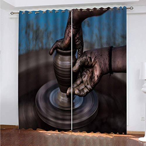 MAYNUO Verdunklungsvorhänge 3D Retro-Kunsthandwerk Gardinen Mit Ösen Blickdichte Vorhänge Für Schlafzimmer Wohnzimmer 200x160 cm Vorhang Kinderzimmer Junge, 2Er Set Gardinen Mit Ösen, Abdunkelnde MAYNUO Verdunklungsvorhänge 3D Retro-Kunsthandwerk Gardinen Mit Ösen Blickdichte Vorhänge Für Schlafzimmer Wohnzimmer 200x160 cm Vorhang Kinderzimmer Junge, 2Er Set Gardinen Mit Ösen, Abdunkelnde von MAYNUO