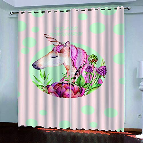 MAYNUO Verdunklungsvorhänge 3D Rosa Blumen Tier Pferd Gardinen Mit Ösen Blickdichte Vorhänge Für Schlafzimmer Wohnzimmer 200x160 cm Vorhang Kinderzimmer Junge, 2Er Set Gardinen Mit Ösen, Abdunkelnde MAYNUO Verdunklungsvorhänge 3D Rosa Blumen Tier Pferd Gardinen Mit Ösen Blickdichte Vorhänge Für Schlafzimmer Wohnzimmer 200x160 cm Vorhang Kinderzimmer Junge, 2Er Set Gardinen Mit Ösen, Abdunkelnde von MAYNUO