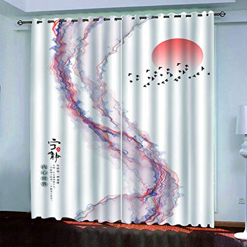 MAYNUO Verdunklungsvorhänge 3D Roter Sonnenaufgang Gardinen Mit Ösen Blickdichte Vorhänge Für Schlafzimmer Wohnzimmer 200x160 cm Vorhang Kinderzimmer Junge, 2Er Set Gardinen Mit Ösen, Abdunkelnde MAYNUO Verdunklungsvorhänge 3D Roter Sonnenaufgang Gardinen Mit Ösen Blickdichte Vorhänge Für Schlafzimmer Wohnzimmer 200x160 cm Vorhang Kinderzimmer Junge, 2Er Set Gardinen Mit Ösen, Abdunkelnde von MAYNUO