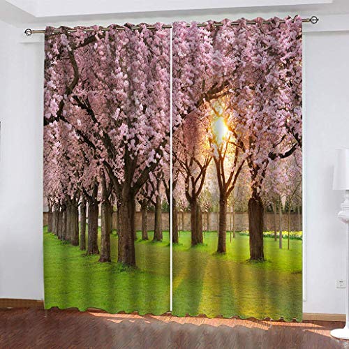 MAYNUO Verdunklungsvorhänge Kinderzimmer 3D Rosa Waldlandschaft Vorhang Blickdicht Gardinen Mädchen 140x160 cm Vorhänge Für Schlafzimmer Wohnzimmer, Verdunkelung Mit Ösen MAYNUO Verdunklungsvorhänge Kinderzimmer 3D Rosa Waldlandschaft Vorhang Blickdicht Gardinen Mädchen 140x160 cm Vorhänge Für Schlafzimmer Wohnzimmer, Verdunkelung Mit Ösen von MAYNUO