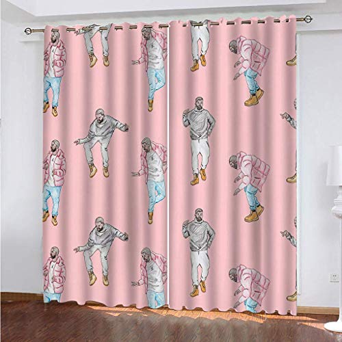 MAYNUO Vorhänge Blickdicht 3D Rosa Streetdance-Talent Gardinen 140x240 cm Verdunklungsvorhänge Ösen, Drucken Curtains Für Schlafzimmer Wohnzimmer Deko, Verdunklungsgardine 2Er Set MAYNUO Vorhänge Blickdicht 3D Rosa Streetdance-Talent Gardinen 140x240 cm Verdunklungsvorhänge Ösen, Drucken Curtains Für Schlafzimmer Wohnzimmer Deko, Verdunklungsgardine 2Er Set von MAYNUO