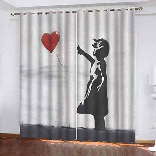 MAYNUO Vorhänge Blickdicht 3D Rote Herzfigur Gardinen 140x240 cm Verdunklungsvorhänge Ösen, Drucken Curtains Für Schlafzimmer Wohnzimmer Deko, Verdunklungsgardine 2Er Set MAYNUO Vorhänge Blickdicht 3D Rote Herzfigur Gardinen 140x240 cm Verdunklungsvorhänge Ösen, Drucken Curtains Für Schlafzimmer Wohnzimmer Deko, Verdunklungsgardine 2Er Set von MAYNUO