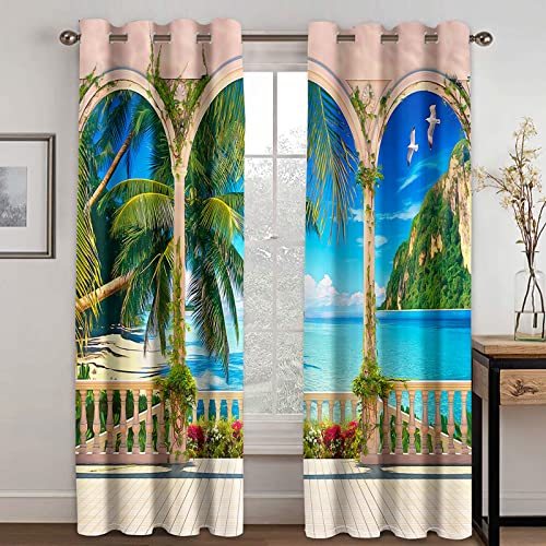 Verdunklungsvorhänge 3D Artistic Blume Landschaft Gardinen Mit Ösen Blickdichte Vorhänge Für Schlafzimmer Wohnzimmer 200x160 Cm Vorhang Kinderzimmer Junge, 2Er Set Gardinen Mit Ösen, Abdunkelnde Verdunklungsvorhänge 3D Artistic Blume Landschaft Gardinen Mit Ösen Blickdichte Vorhänge Für Schlafzimmer Wohnzimmer 200x160 Cm Vorhang Kinderzimmer Junge, 2Er Set Gardinen Mit Ösen, Abdunkelnde von MAYNUO