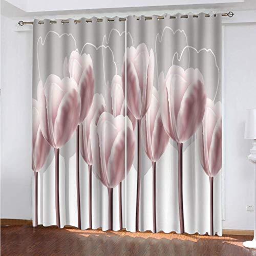 Verdunklungsvorhänge 3D Rosa Modischer Blumenstrauß Gardinen Mit Ösen Blickdichte Vorhänge Für Schlafzimmer Wohnzimmer 200x160 Cm Vorhang Kinderzimmer Junge, 2Er Set Gardinen Mit Ösen, Abdunkelnde Verdunklungsvorhänge 3D Rosa Modischer Blumenstrauß Gardinen Mit Ösen Blickdichte Vorhänge Für Schlafzimmer Wohnzimmer 200x160 Cm Vorhang Kinderzimmer Junge, 2Er Set Gardinen Mit Ösen, Abdunkelnde von MAYNUO