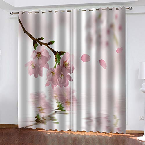 Vorhänge Mit Ösen Für Schlafzimmer Kinderzimmer Geräuschreduzierung 3D Wasser Rosa Pfirsich Muster Wohnzimmer Kinderzimmer 2 Stücke 234x230 cm Blickdichte Gardinen, Verdunkelungsvorhang Vorhänge Mit Ösen Für Schlafzimmer Kinderzimmer Geräuschreduzierung 3D Wasser Rosa Pfirsich Muster Wohnzimmer Kinderzimmer 2 Stücke 234x230 cm Blickdichte Gardinen, Verdunkelungsvorhang von MAYNUO