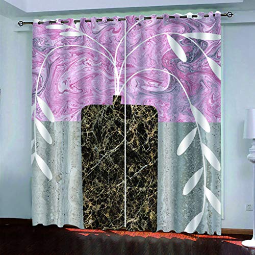 Vorhänge Schlafzimmer 3D Rosa Blumenvase Pflanzen Verdunkelung 200x200 cm Gardinen Blickdichte Ösen Thermo Vorhang, Mit Muster Für Fenster Wohnzimmer Vorhänge Schlafzimmer 3D Rosa Blumenvase Pflanzen Verdunkelung 200x200 cm Gardinen Blickdichte Ösen Thermo Vorhang, Mit Muster Für Fenster Wohnzimmer von MAYNUO