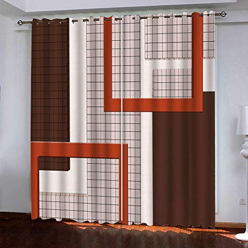 Wohnzimmer Gardinen Rote Geometrische Quadrate 2 Stück Muster Verdunkelungsvorhang Schlafzimmer 280x260Cm Thermovorhang Schlafzimmer Farben Kinderzimmer Fensterdekoration Wohnzimmer Gardinen Rote Geometrische Quadrate 2 Stück Muster Verdunkelungsvorhang Schlafzimmer 280x260Cm Thermovorhang Schlafzimmer Farben Kinderzimmer Fensterdekoration von MAYNUO