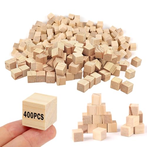MAYOKIAAR 400 Stück Holz Würfel, 10mm Holzwürfel Basteln, für DIY Basteln Holzwürfel und Dekoration MAYOKIAAR 400 Stück Holz Würfel, 10mm Holzwürfel Basteln, für DIY Basteln Holzwürfel und Dekoration von MAYOKIAAR