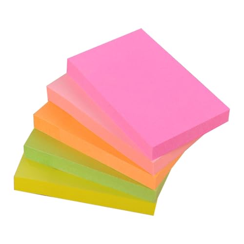 MAYOKIAAR 6 Blöcke a 100 Blatt Haftnotizen 3x5 Zoll Selbstklebende Notizzettel, Neonfarben Zufällig, Helle Haftnotizzettel Bunte Quadratische Sticky Notes für Büro Zuhause Schule Sitzung MAYOKIAAR 6 Blöcke a 100 Blatt Haftnotizen 3x5 Zoll Selbstklebende Notizzettel, Neonfarben Zufällig, Helle Haftnotizzettel Bunte Quadratische Sticky Notes für Büro Zuhause Schule Sitzung von MAYOKIAAR