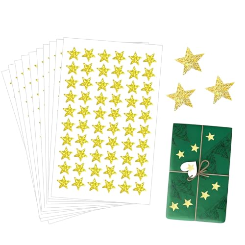 MAYOKIAAR 600 Stück Stern Aufkleber,Ø 1,3cm Laser Glitzer Sterne Aufkleber, Für Basteln, Dekorieren von Geschenktüten, DIY MAYOKIAAR 600 Stück Stern Aufkleber,Ø 1,3cm Laser Glitzer Sterne Aufkleber, Für Basteln, Dekorieren von Geschenktüten, DIY von MAYOKIAAR