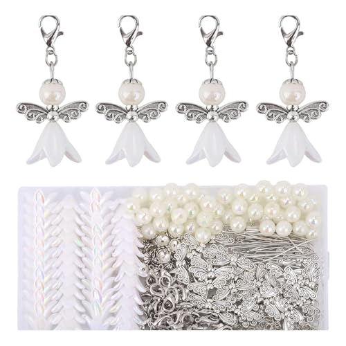 MAYOKIAAR DIY Schutzengel Bastelset – Perlen Engel Anhänger & Schlüsselanhänger für Hochzeit, Taufe und Weihnachten – Personalisierbare Engelsgeschenke für besondere Anlässe MAYOKIAAR DIY Schutzengel Bastelset – Perlen Engel Anhänger & Schlüsselanhänger für Hochzeit, Taufe und Weihnachten – Personalisierbare Engelsgeschenke für besondere Anlässe von MAYOKIAAR