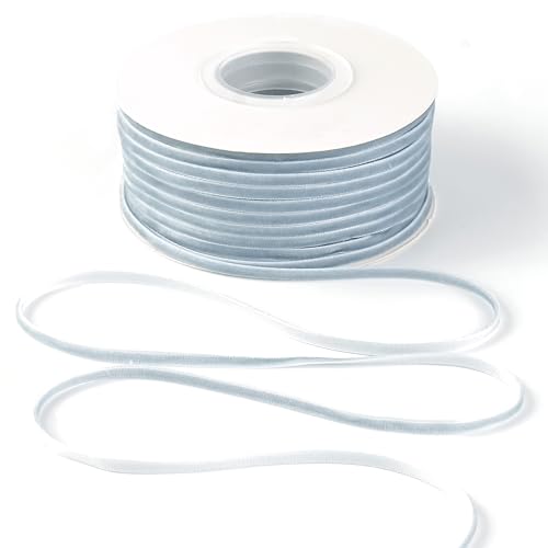 MAYREEL Samtband, 0,3 cm, staubblaues Samtband, dünnes Schieferblau, Vintage-Band für Hochzeitseinladungen, Geschenkverpackungen, Partygeschenkboxen, 45,7 m MAYREEL Samtband, 0,3 cm, staubblaues Samtband, dünnes Schieferblau, Vintage-Band für Hochzeitseinladungen, Geschenkverpackungen, Partygeschenkboxen, 45,7 m von MAYREEL