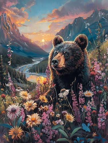 5D Diamond Painting Bär, Diamond Painting Erwachsene Blume, DIY Basteln Erwachsene, Full Diamant Kunst Malerei Stickerei Kreuzstich Set, Zimmer Deko und Wanddekor, Als Geschenke 100x135cm L-8735 5D Diamond Painting Bär, Diamond Painting Erwachsene Blume, DIY Basteln Erwachsene, Full Diamant Kunst Malerei Stickerei Kreuzstich Set, Zimmer Deko und Wanddekor, Als Geschenke 100x135cm L-8735 von MAYUPEOU