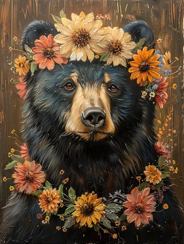 5D Diamond Painting Bär, Diamond Painting Erwachsene Blume, DIY Basteln Erwachsene, Full Diamant Kunst Malerei Stickerei Kreuzstich Set, Zimmer Deko und Wanddekor, Als Geschenke 70x95cm 9-9407 5D Diamond Painting Bär, Diamond Painting Erwachsene Blume, DIY Basteln Erwachsene, Full Diamant Kunst Malerei Stickerei Kreuzstich Set, Zimmer Deko und Wanddekor, Als Geschenke 70x95cm 9-9407 von MAYUPEOU