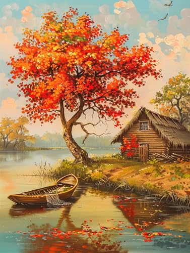 5D Diamond Painting Baum, Diamond Painting Erwachsene HäUser, DIY Basteln Erwachsene, Full Diamant Kunst Malerei Stickerei Kreuzstich Set, Zimmer Deko und Wanddekor, Als Geschenke 60X80cm 1-6786 5D Diamond Painting Baum, Diamond Painting Erwachsene HäUser, DIY Basteln Erwachsene, Full Diamant Kunst Malerei Stickerei Kreuzstich Set, Zimmer Deko und Wanddekor, Als Geschenke 60X80cm 1-6786 von MAYUPEOU