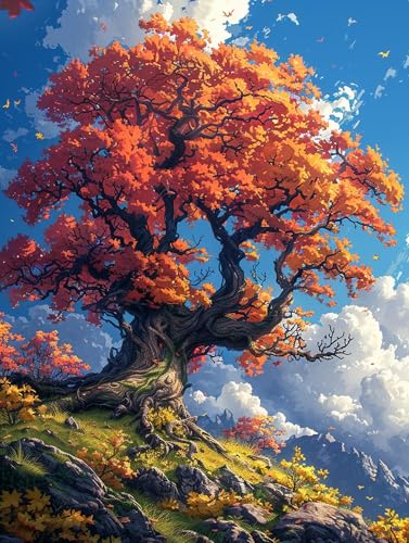 5D Diamond Painting Baum, Diamond Painting Erwachsene Landschaft, DIY Basteln Erwachsene, Full Diamant Kunst Malerei Stickerei Kreuzstich Set, Zimmer Deko und Wanddekor, Als Geschenke 60X80cm W-3514 5D Diamond Painting Baum, Diamond Painting Erwachsene Landschaft, DIY Basteln Erwachsene, Full Diamant Kunst Malerei Stickerei Kreuzstich Set, Zimmer Deko und Wanddekor, Als Geschenke 60X80cm W-3514 von MAYUPEOU
