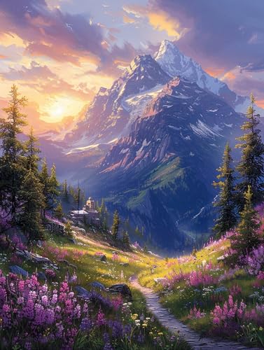 5D Diamond Painting Berg, Diamond Painting Erwachsene Landschaft, DIY Basteln Erwachsene, Full Diamant Kunst Malerei Stickerei Kreuzstich Set, Zimmer Deko und Wanddekor, Als Geschenke 60X80cm 7-6250 5D Diamond Painting Berg, Diamond Painting Erwachsene Landschaft, DIY Basteln Erwachsene, Full Diamant Kunst Malerei Stickerei Kreuzstich Set, Zimmer Deko und Wanddekor, Als Geschenke 60X80cm 7-6250 von MAYUPEOU