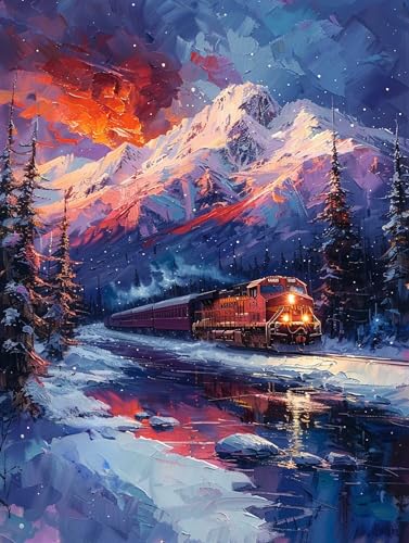 5D Diamond Painting Berg, Diamond Painting Erwachsene Zug, DIY Basteln Erwachsene, Full Diamant Kunst Malerei Stickerei Kreuzstich Set, Zimmer Deko und Wanddekor, Als Geschenke 80X110cm 4-2026 5D Diamond Painting Berg, Diamond Painting Erwachsene Zug, DIY Basteln Erwachsene, Full Diamant Kunst Malerei Stickerei Kreuzstich Set, Zimmer Deko und Wanddekor, Als Geschenke 80X110cm 4-2026 von MAYUPEOU