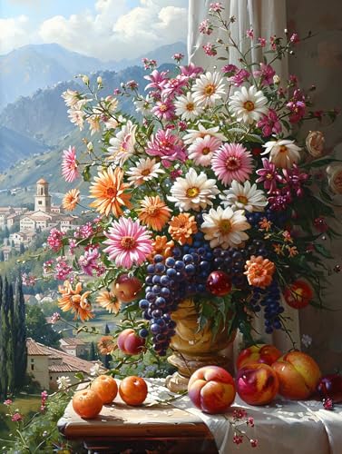 5D Diamond Painting Blume, Diamond Painting Erwachsene Obst, DIY Basteln Erwachsene, Full Diamant Kunst Malerei Stickerei Kreuzstich Set, Zimmer Deko und Wanddekor, Als Geschenke 50x65cm D-4105 5D Diamond Painting Blume, Diamond Painting Erwachsene Obst, DIY Basteln Erwachsene, Full Diamant Kunst Malerei Stickerei Kreuzstich Set, Zimmer Deko und Wanddekor, Als Geschenke 50x65cm D-4105 von MAYUPEOU