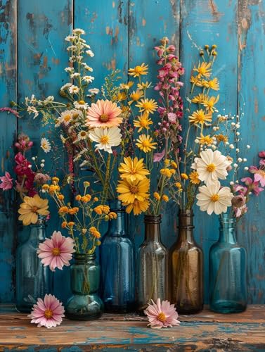 5D Diamond Painting Blume, Diamond Painting Erwachsene Pflanzen, DIY Basteln Erwachsene, Full Diamant Kunst Malerei Stickerei Kreuzstich Set, Zimmer Deko und Wanddekor, Als Geschenke 40X50cm A-9333 von MAYUPEOU