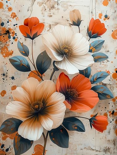 5D Diamond Painting Blume, Diamond Painting Erwachsene Pflanzen, DIY Basteln Erwachsene, Full Diamant Kunst Malerei Stickerei Kreuzstich Set, Zimmer Deko und Wanddekor, Als Geschenke 60X80cm M-9327 5D Diamond Painting Blume, Diamond Painting Erwachsene Pflanzen, DIY Basteln Erwachsene, Full Diamant Kunst Malerei Stickerei Kreuzstich Set, Zimmer Deko und Wanddekor, Als Geschenke 60X80cm M-9327 von MAYUPEOU