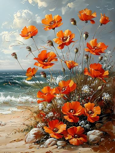 5D Diamond Painting Blume, Diamond Painting Erwachsene Strand, DIY Basteln Erwachsene, Full Diamant Kunst Malerei Stickerei Kreuzstich Set, Zimmer Deko und Wanddekor, Als Geschenke 30x40cm 2-6429 5D Diamond Painting Blume, Diamond Painting Erwachsene Strand, DIY Basteln Erwachsene, Full Diamant Kunst Malerei Stickerei Kreuzstich Set, Zimmer Deko und Wanddekor, Als Geschenke 30x40cm 2-6429 von MAYUPEOU