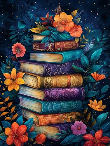 5D Diamond Painting Buch, Diamond Painting Erwachsene BläTter, DIY Basteln Erwachsene, Full Diamant Kunst Malerei Stickerei Kreuzstich Set, Zimmer Deko und Wanddekor, Als Geschenke 80X110cm J-2837 von MAYUPEOU