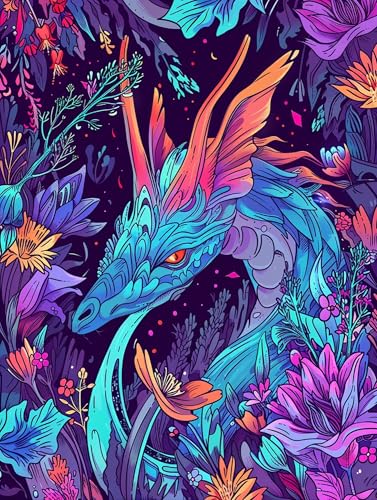 5D Diamond Painting Drachen, Diamond Painting Erwachsene Abstrakt, DIY Basteln Erwachsene, Full Diamant Kunst Malerei Stickerei Kreuzstich Set, Zimmer Deko und Wanddekor, Als Geschenke 60X70cm E-8306 5D Diamond Painting Drachen, Diamond Painting Erwachsene Abstrakt, DIY Basteln Erwachsene, Full Diamant Kunst Malerei Stickerei Kreuzstich Set, Zimmer Deko und Wanddekor, Als Geschenke 60X70cm E-8306 von MAYUPEOU