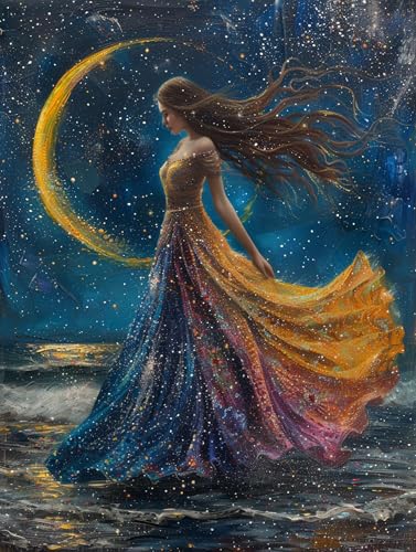 5D Diamond Painting Frau, Diamond Painting Erwachsene Rivers, DIY Basteln Erwachsene, Full Diamant Kunst Malerei Stickerei Kreuzstich Set, Zimmer Deko und Wanddekor, Als Geschenke 70x95cm 0-4251 von MAYUPEOU