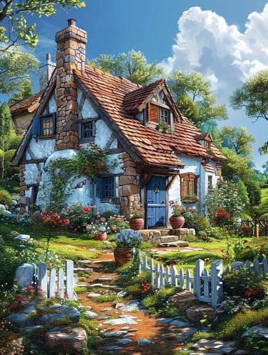 5D Diamond Painting HäUser, Diamond Painting Erwachsene Landschaft, DIY Basteln Erwachsene, Full Diamant Kunst Malerei Stickerei Kreuzstich Set, Zimmer Deko und Wanddekor, Als Geschenke 30x40cm 9-4854 5D Diamond Painting HäUser, Diamond Painting Erwachsene Landschaft, DIY Basteln Erwachsene, Full Diamant Kunst Malerei Stickerei Kreuzstich Set, Zimmer Deko und Wanddekor, Als Geschenke 30x40cm 9-4854 von MAYUPEOU