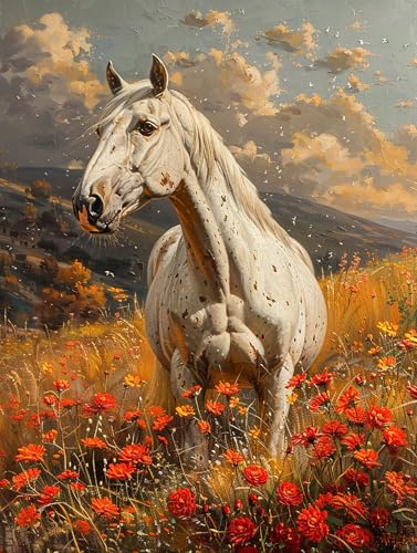 5D Diamond Painting Horse, Diamond Painting Erwachsene Blume, DIY Basteln Erwachsene, Full Diamant Kunst Malerei Stickerei Kreuzstich Set, Zimmer Deko und Wanddekor, Als Geschenke 70x95cm 4-2617 5D Diamond Painting Horse, Diamond Painting Erwachsene Blume, DIY Basteln Erwachsene, Full Diamant Kunst Malerei Stickerei Kreuzstich Set, Zimmer Deko und Wanddekor, Als Geschenke 70x95cm 4-2617 von MAYUPEOU