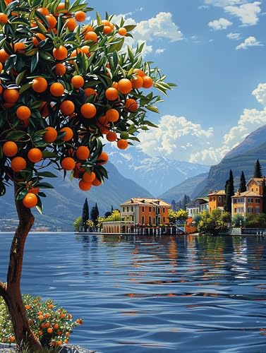 5D Diamond Painting Landschaft, Diamond Painting Erwachsene HäUser, DIY Basteln Erwachsene, Full Diamant Kunst Malerei Stickerei Kreuzstich Set, Zimmer Deko und Wanddekor, Als Geschenke 60X80cm K-7306 5D Diamond Painting Landschaft, Diamond Painting Erwachsene HäUser, DIY Basteln Erwachsene, Full Diamant Kunst Malerei Stickerei Kreuzstich Set, Zimmer Deko und Wanddekor, Als Geschenke 60X80cm K-7306 von MAYUPEOU
