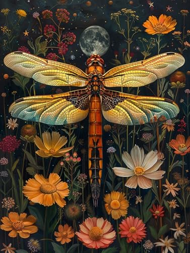 5D Diamond Painting Libelle, Diamond Painting Erwachsene Blume, DIY Basteln Erwachsene, Full Diamant Kunst Malerei Stickerei Kreuzstich Set, Zimmer Deko und Wanddekor, Als Geschenke 100x135cm 1-4775 5D Diamond Painting Libelle, Diamond Painting Erwachsene Blume, DIY Basteln Erwachsene, Full Diamant Kunst Malerei Stickerei Kreuzstich Set, Zimmer Deko und Wanddekor, Als Geschenke 100x135cm 1-4775 von MAYUPEOU