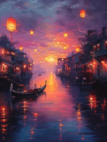 5D Diamond Painting Rivers, Diamond Painting Erwachsene Boot, DIY Basteln Erwachsene, Full Diamant Kunst Malerei Stickerei Kreuzstich Set, Zimmer Deko und Wanddekor, Als Geschenke 60X80cm L-9254 5D Diamond Painting Rivers, Diamond Painting Erwachsene Boot, DIY Basteln Erwachsene, Full Diamant Kunst Malerei Stickerei Kreuzstich Set, Zimmer Deko und Wanddekor, Als Geschenke 60X80cm L-9254 von MAYUPEOU