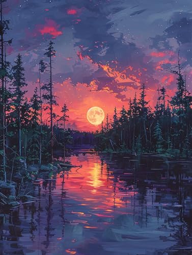 5D Diamond Painting Sonne, Diamond Painting Erwachsene Baum, DIY Basteln Erwachsene, Full Diamant Kunst Malerei Stickerei Kreuzstich Set, Zimmer Deko und Wanddekor, Als Geschenke 60X70cm V-1073 von MAYUPEOU