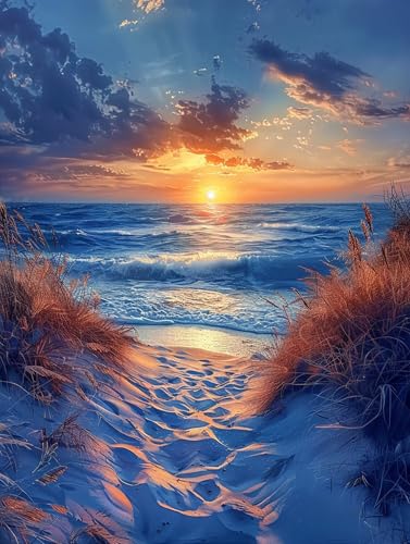 5D Diamond Painting Sonnenuntergang, Diamond Painting Erwachsene Landschaft, DIY Basteln Erwachsene, Full Diamant Kunst Malerei Stickerei Kreuzstich Set, für Zimmer Deko Geschenke 50x65cm 3-5649 5D Diamond Painting Sonnenuntergang, Diamond Painting Erwachsene Landschaft, DIY Basteln Erwachsene, Full Diamant Kunst Malerei Stickerei Kreuzstich Set, für Zimmer Deko Geschenke 50x65cm 3-5649 von MAYUPEOU