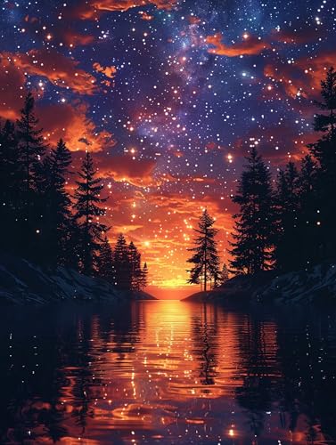 5D Diamond Painting Sonnenuntergang, Diamond Painting Erwachsene Sternenhimmel, DIY Basteln Erwachsene, Full Diamant Kunst Malerei Stickerei Kreuzstich Set, Zimmer Deko Geschenke 50x65cm S-4691 5D Diamond Painting Sonnenuntergang, Diamond Painting Erwachsene Sternenhimmel, DIY Basteln Erwachsene, Full Diamant Kunst Malerei Stickerei Kreuzstich Set, Zimmer Deko Geschenke 50x65cm S-4691 von MAYUPEOU